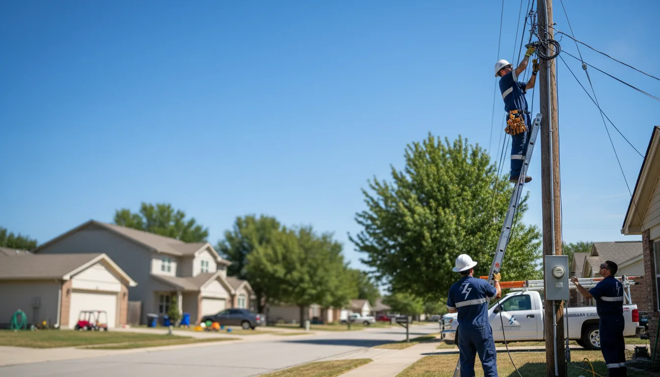 Residential electrician providing installation services in Windyville, MO